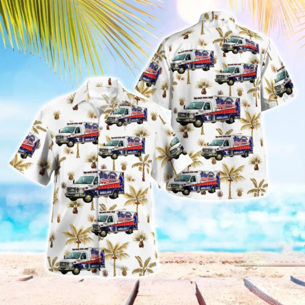 Muskogee, Oklahoma, Muskogee County EMS Aloha Hawaiian Shirt