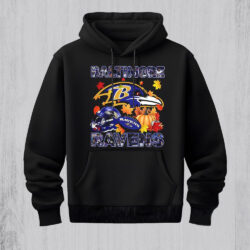 NFL Baltimore Ravens Team Player Graphics Autumn Hoodie Shirt