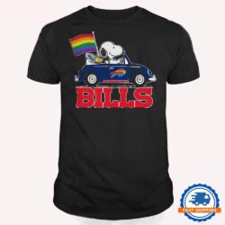 NFL Buffalo Bills Snoopy Peanuts LGBT Flag T Shirt, LGBT Pride T Shirt