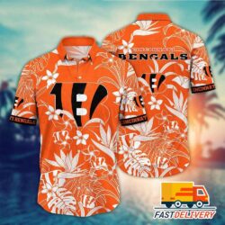 NFL Cincinnati Bengals Hawaiian Shirt Big Flower Gift For Fans Football Lover