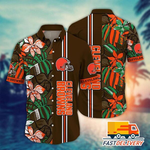 NFL Cleveland Browns Hawaiian Shirt Style #4 Gift For Fans Football Lover