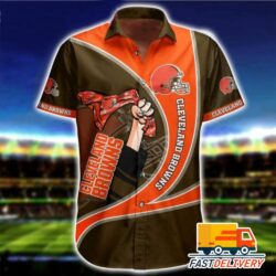 NFL Cleveland Browns Hawaiian Shirt Style Big Fan Gift For Fans Football Lover