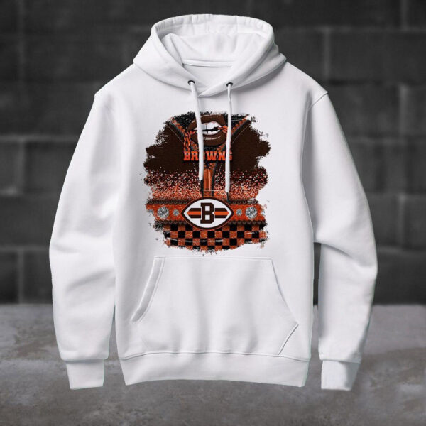 NFL Cleveland Browns Special Torn Effect Football Hoodie Shirt