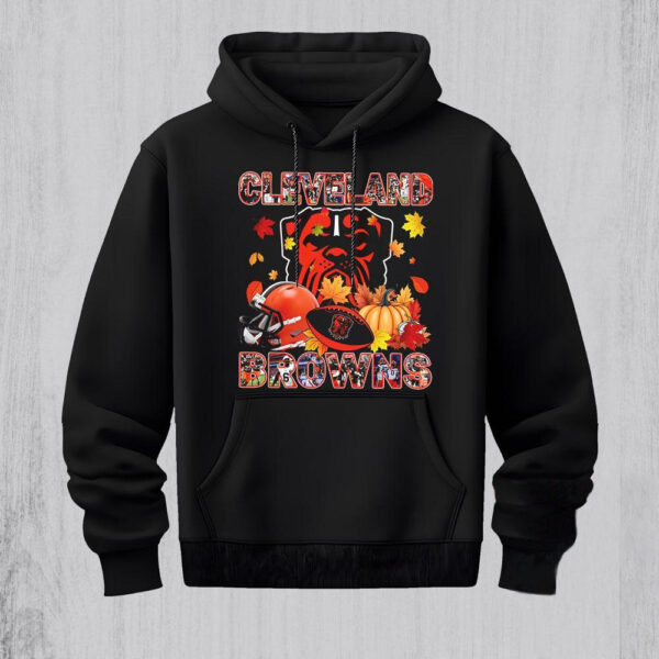 NFL Cleveland Browns Team Player Graphics Autumn Hoodie Shirt