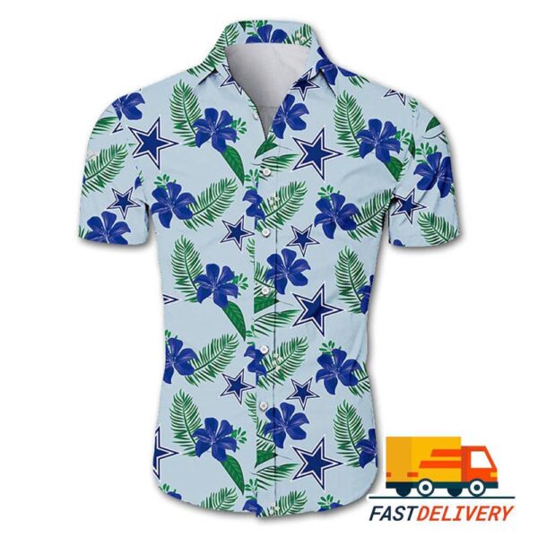 NFL Dallas Cowboys Hawaiian Shirt Flower Gift For Fans Football Lover