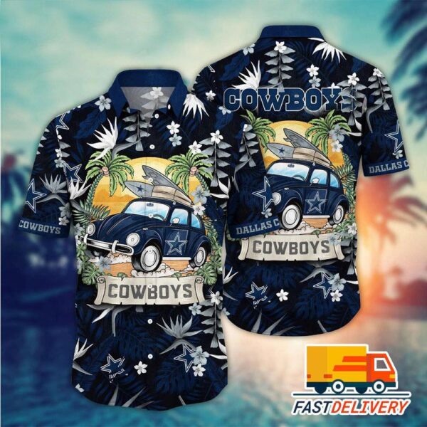 NFL Dallas Cowboys Hawaiian Shirt Style Vacation Gift For Fans Football Lover