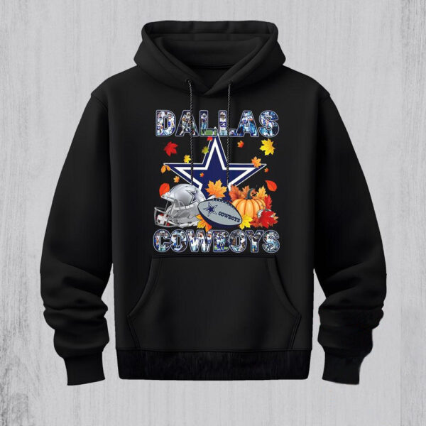 NFL Dallas Cowboys Team Player Graphics Autumn Hoodie Shirt