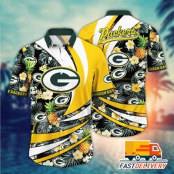 NFL Green Bay Packers Hawaiian Shirt Pineapple Tropical Gift For Fans Football Lover