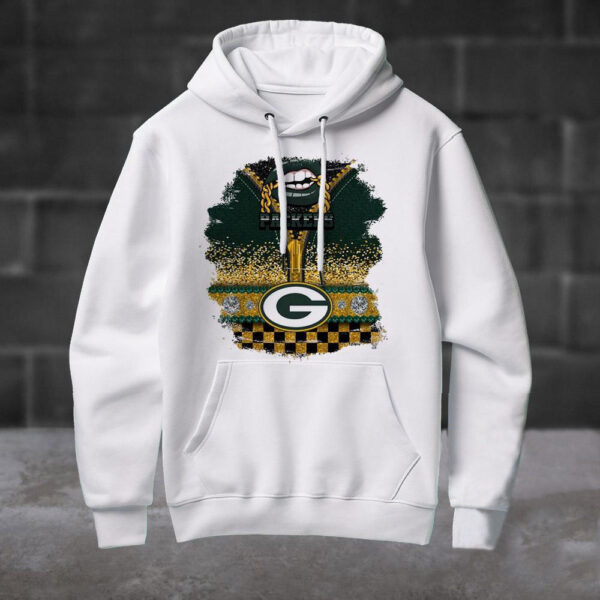 NFL Green Bay Packers Special Torn Effect Football Hoodie Shirt