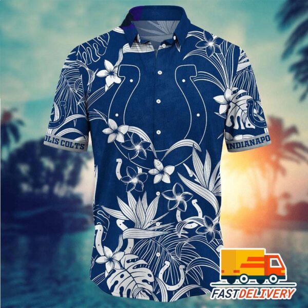 NFL Indianapolis Colts Hawaiian Shirt Tropical Gift For Fans Football Lover