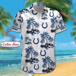 NFL Indianapolis Colts Palm Tree Tropical Summer Hawaiian Shirt