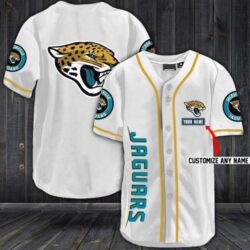 Nfl jacksonville jaguars baseball jersey shirt