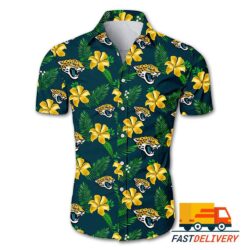 NFL Jacksonville Jaguars Hawaiian Shirt Flower Gift For Fans Football Lover