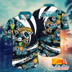 NFL Jacksonville Jaguars Hawaiian Shirt Pineapple Gift For Fans Football Lover