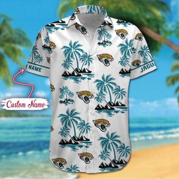 NFL Jacksonville Jaguars Palm Tree Tropical Summer Hawaiian Shirt