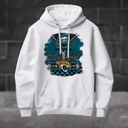 NFL Jacksonville Jaguars Special Torn Effect Football Hoodie Shirt