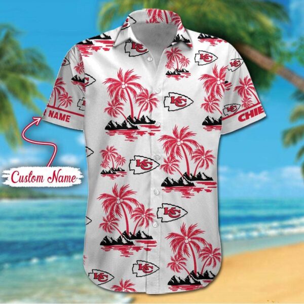 NFL Kansas City Chiefs Palm Tree Tropical Summer Hawaiian Shirt