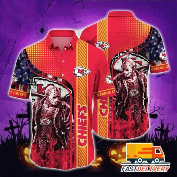 NFL Kansas City Chiefs Shirt Graphic Halloween Horror1