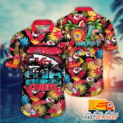 NFL Kansas City Chiefs Shirt Graphic Tropical Fruit Gift For Fans Football Lover