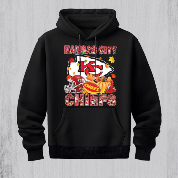 NFL Kansas City Chiefs Team Player Graphics Autumn Hoodie Shirt