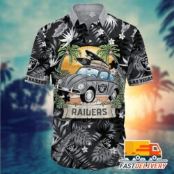 NFL Las Vegas Raiders Hawaiian Shirt Vacation Gift For Fans Football Lover