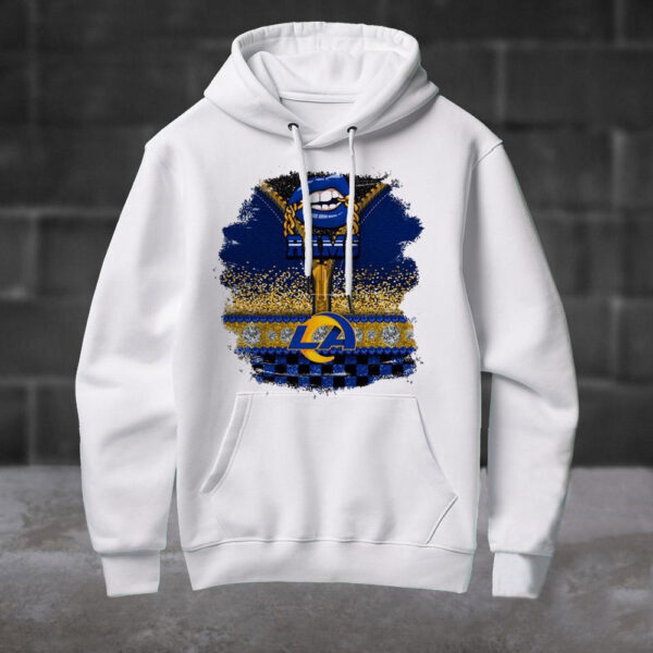 NFL Los Angeles Rams Special Torn Effect Football Hoodie Shirt