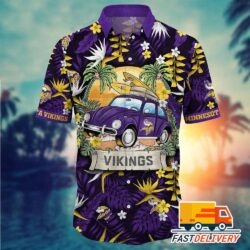 NFL Minnesota Vikings Hawaiian Shirt Vacation Gift For Fans Football Lover