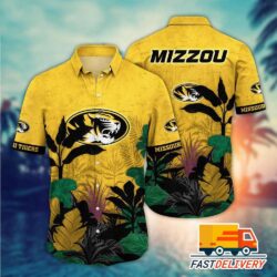 NFL Missouri Tigers Hawaiian Shirt Tropical Tree Gift For Fans Football Lover