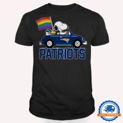 NFL New England Patriots Snoopy Peanuts LGBT Flag T Shirt, LGBT Pride T Shirt