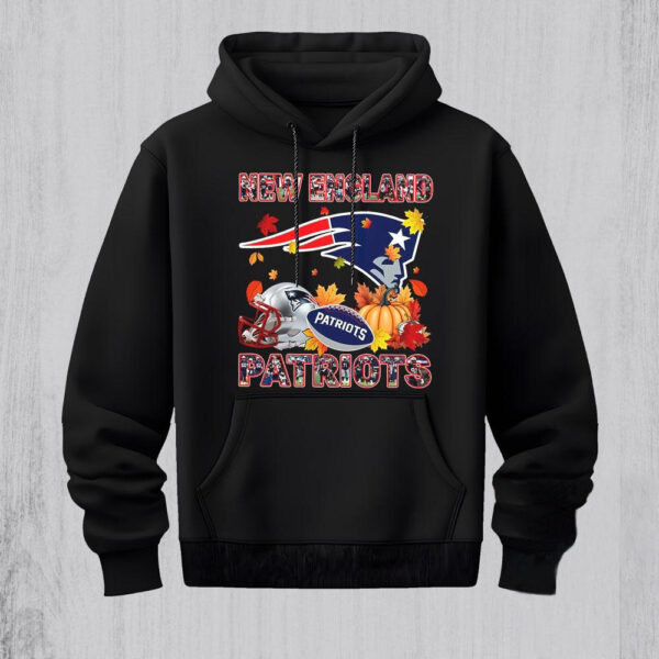 NFL New England Patriots Team Player Graphics Autumn Hoodie Shirt