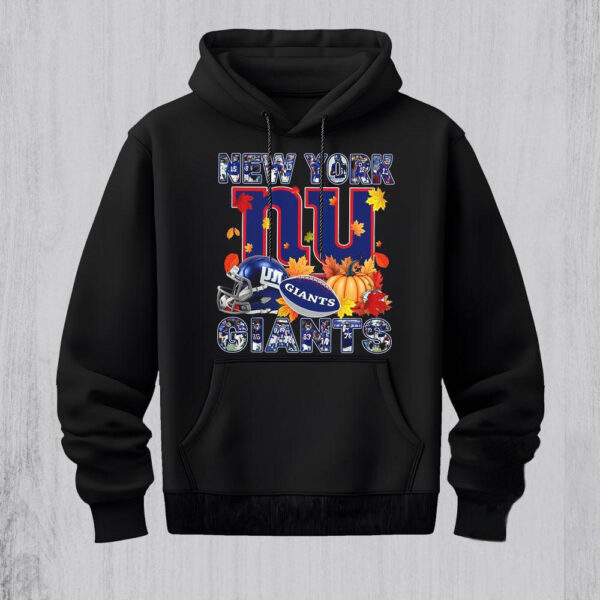 NFL New York Giants Team Player Graphics Autumn Hoodie Shirt