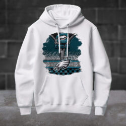 NFL Philadelphia Eagles Special Torn Effect Football Hoodie Shirt