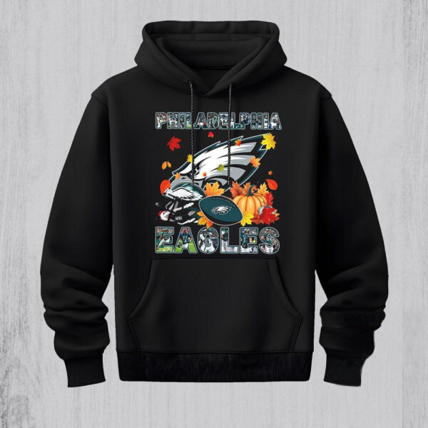 NFL Philadelphia Eagles Team Player Graphics Autumn Hoodie Shirt