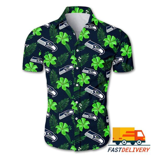 NFL Seattle Seahawks Hawaiian Shirt Flower Gift Gift For Fans Football Lover