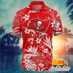 NFL Tampa Bay Buccaneers Hawaiian Shirt Cool Flower Gift For Fans Football Lover