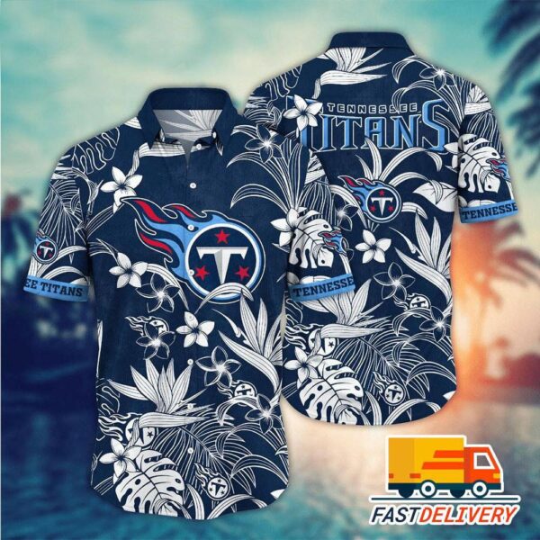 NFL Tennessee Titans Hawaiian Shirt Tropical Life Gift For Fans Football Lover