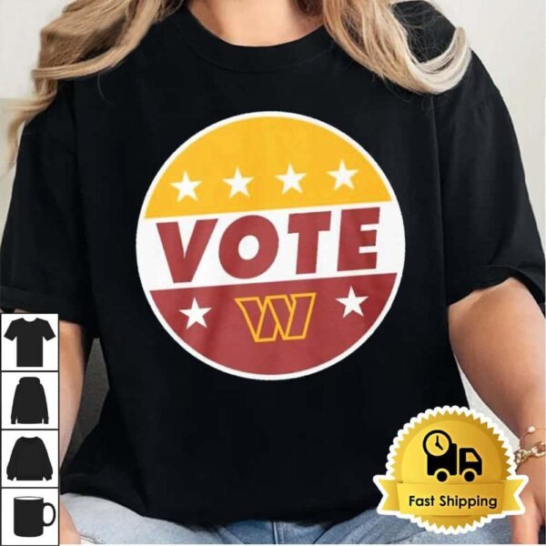 NFL Vote Washington Commanders Football Shirt, Retro Tee Trending