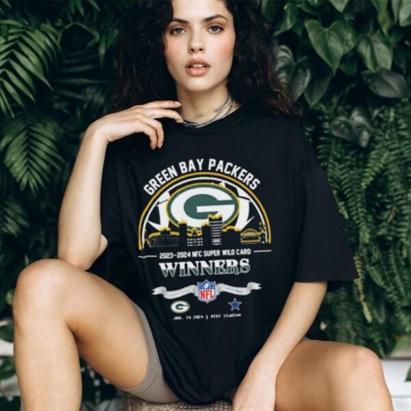 Nice green Bay Packers 2023 2024 NFC Super Wild Card Winners Skyline NFL Playoffs Divisional January 14 2024 At AT&T Stadium shirt