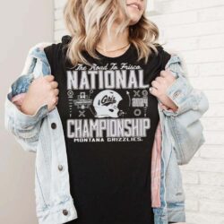 Official Montana Grizzlies Football 2024 National Championship The Road To Frisco shirt