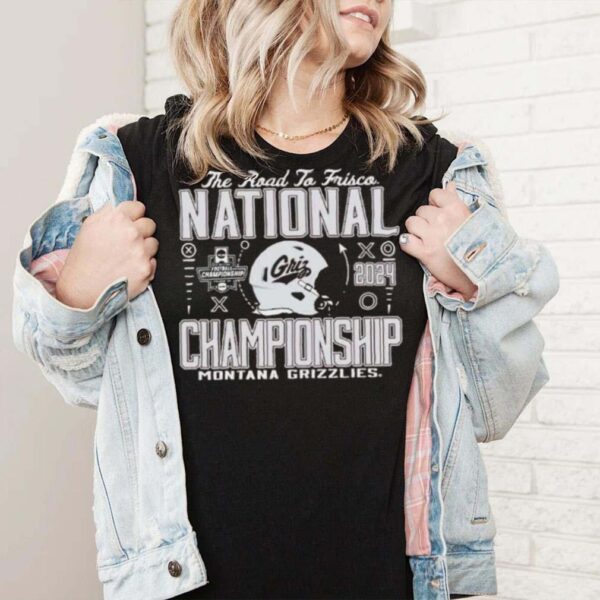 Official Montana Grizzlies Football 2024 National Championship The Road To Frisco shirt