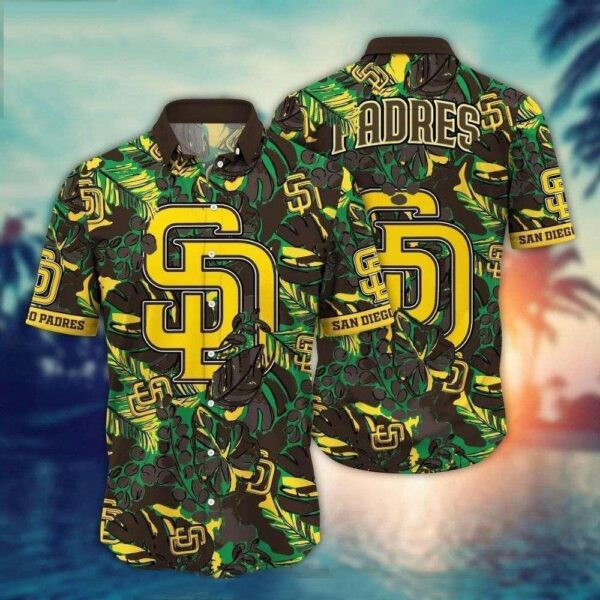 Padres Jungle Fever – MLB San Diego Greenery Hawaiian Shirt