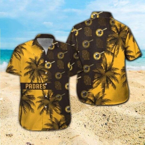 Padres Palm Paradise – MLB San Diego Dual Tone Hawaiian Shirt