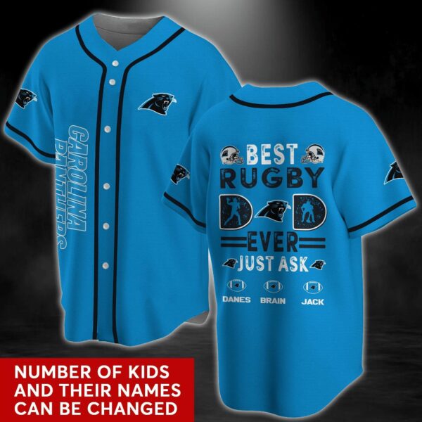 Personalized Carolina Panthers NFL Baseball Jersey Shirt