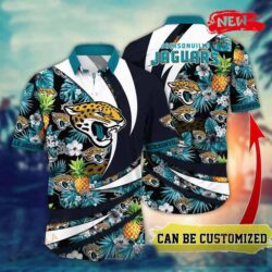 Personalized Name Jacksonville Jaguars Nfl Flower Pineapple Summer Football Hawaiian Shirt