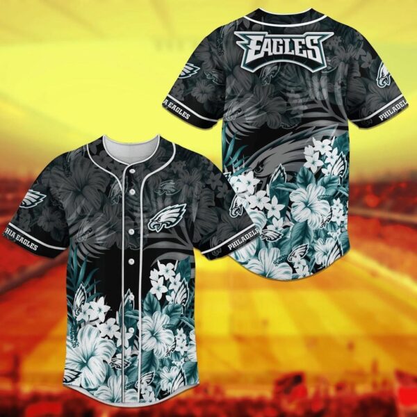 Philadelphia Eagles NFL Baseball Jersey Shirt