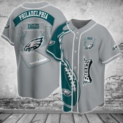 Philadelphia Eagles NFL Baseball Jersey Shirt Modern