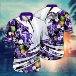 Pineapple And Hibiscus – MLB Colorado Rockies Tropical Paradise Shirt