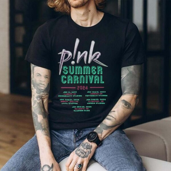 Pink Singer UK Summer Carnival 2024 Festival Tour Shirt