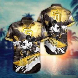 San Diego Padres Hawaiian Shirt – Mickey’s Surfing Adventure Edition