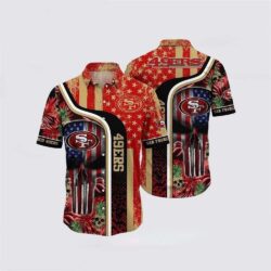 San Francisco 49ers Hawaiian Shirt – Tropical Skull Touch For 49ers Fans